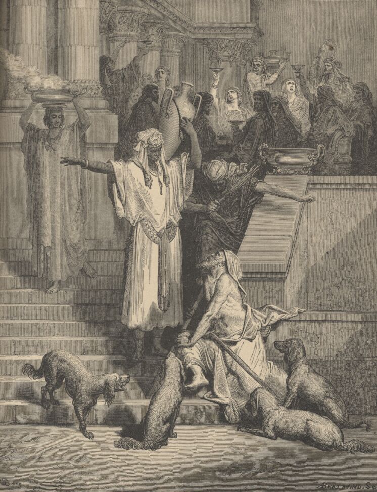 Lazarus and the Rich Man by Gustave Dore